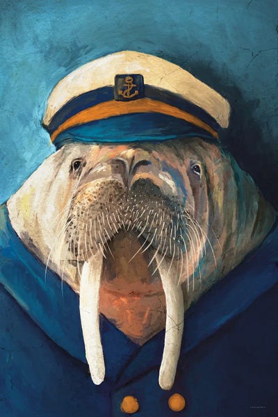 Captain Russ by Kamdon Kreations framed canvas print