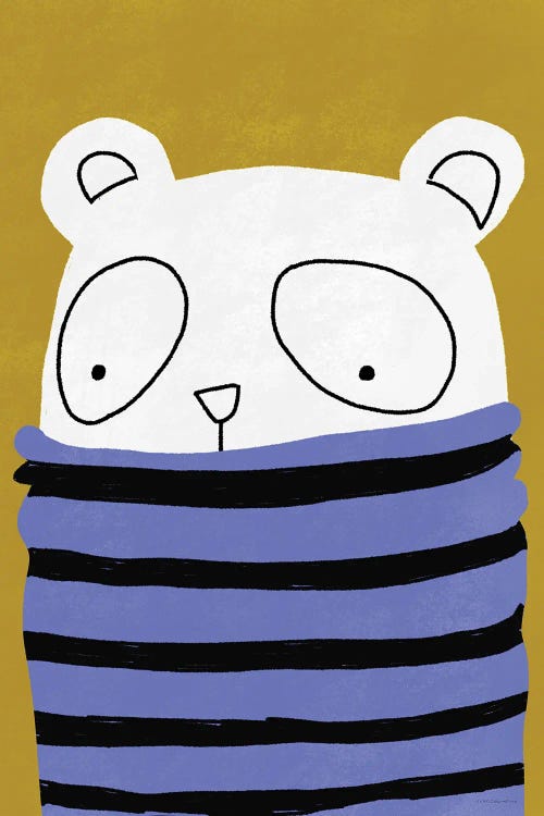 Turtleneck Bear by Kamdon Kreations wall art