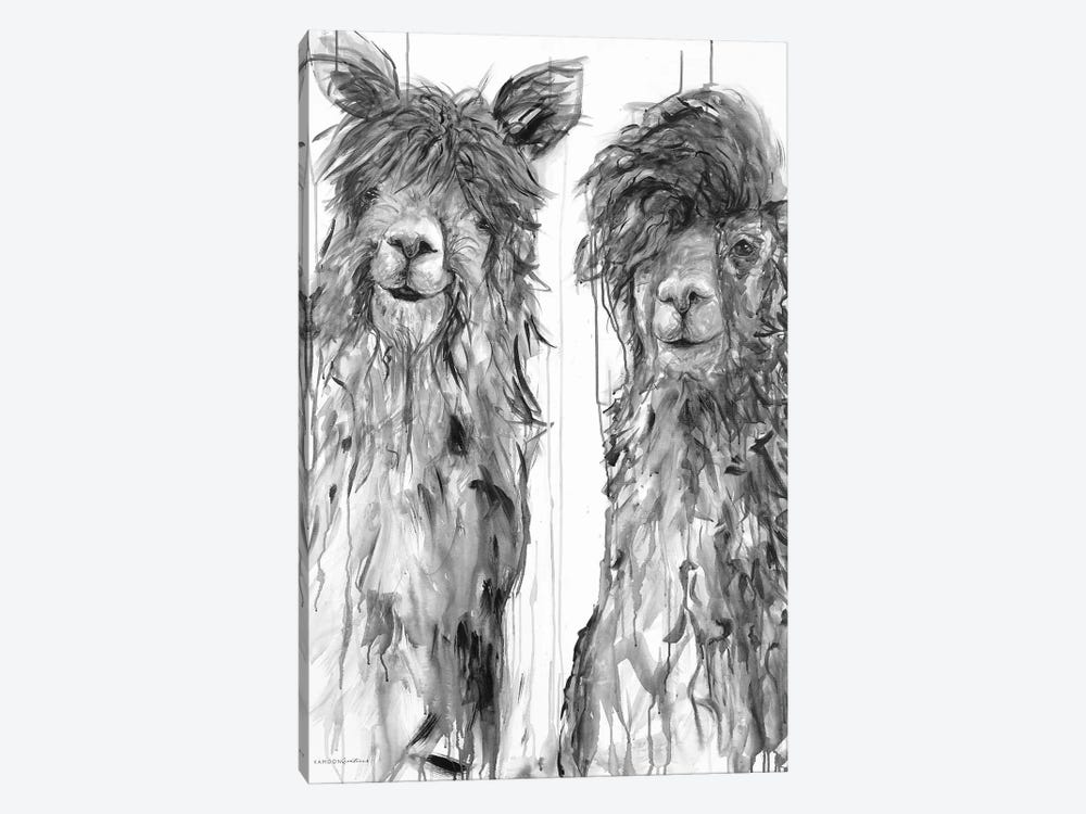 Alpaca A Comb by Kamdon Kreations 1-piece Canvas Art Print