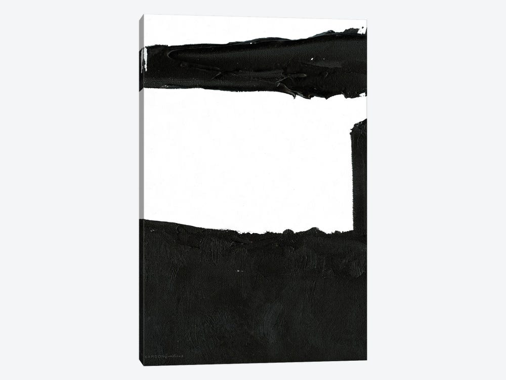 Black & White Abstract V by Kamdon Kreations 1-piece Canvas Artwork