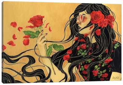 Rose Canvas Art Print - Kelsey Merkle