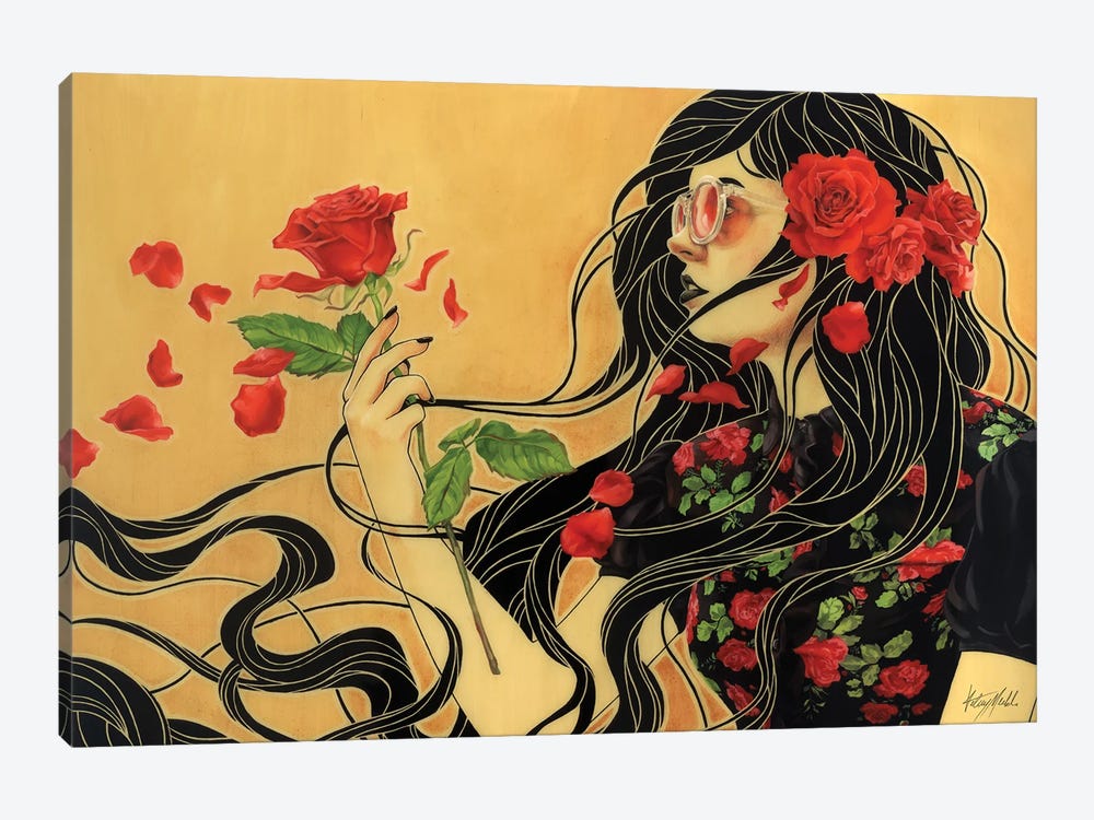 Rose by Kelsey Merkle 1-piece Canvas Art