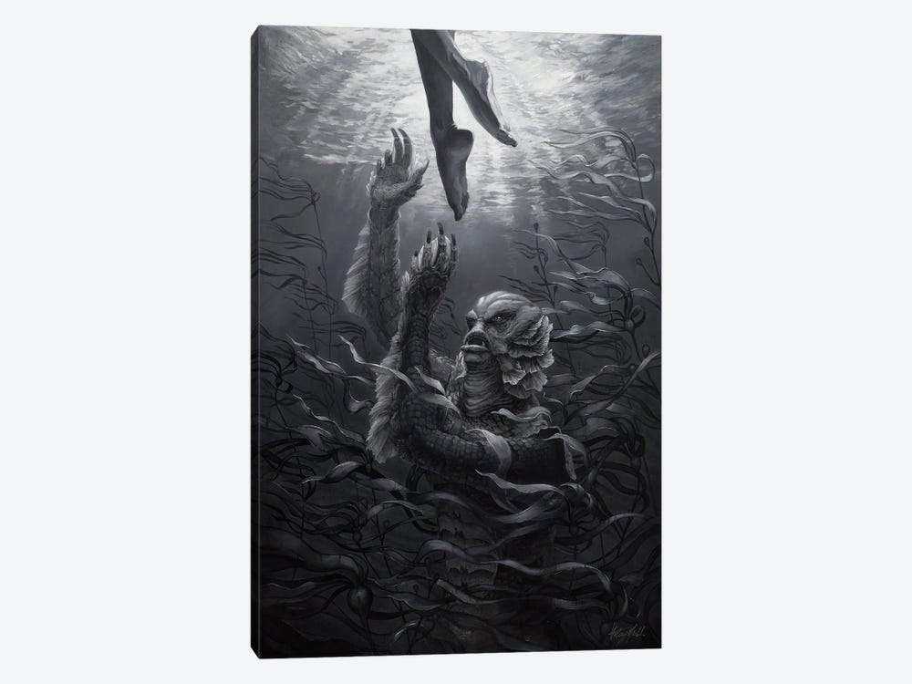The Creature by Kelsey Merkle 1-piece Canvas Art Print