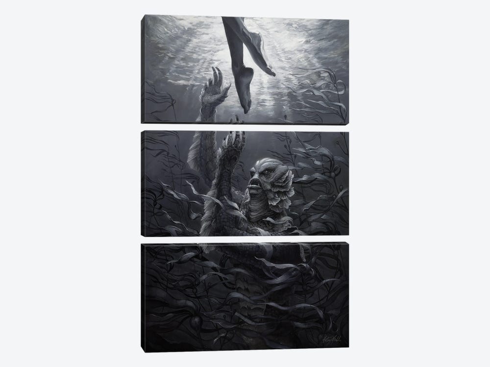 The Creature by Kelsey Merkle 3-piece Canvas Print