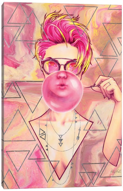 Bubblegum Canvas Art Print - Kelsey Merkle