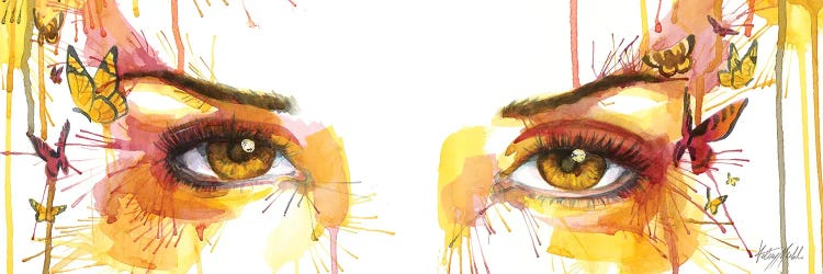 Amber Butterfly Eyes by Kelsey Merkle wall art