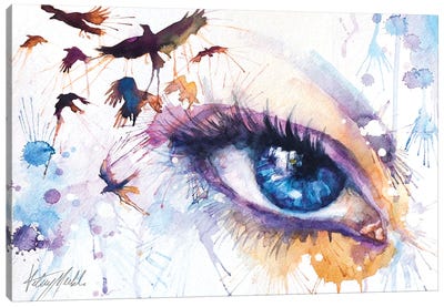 Raven Canvas Art Print - Kelsey Merkle