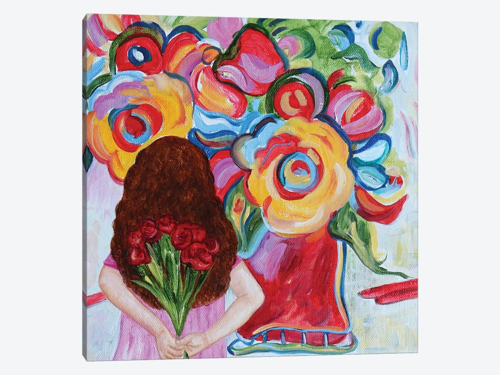 More Flowers For Peters Vase by k Madison Moore 1-piece Canvas Art