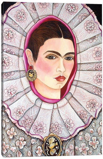The Medallion Canvas Art Print - Frida Kahlo