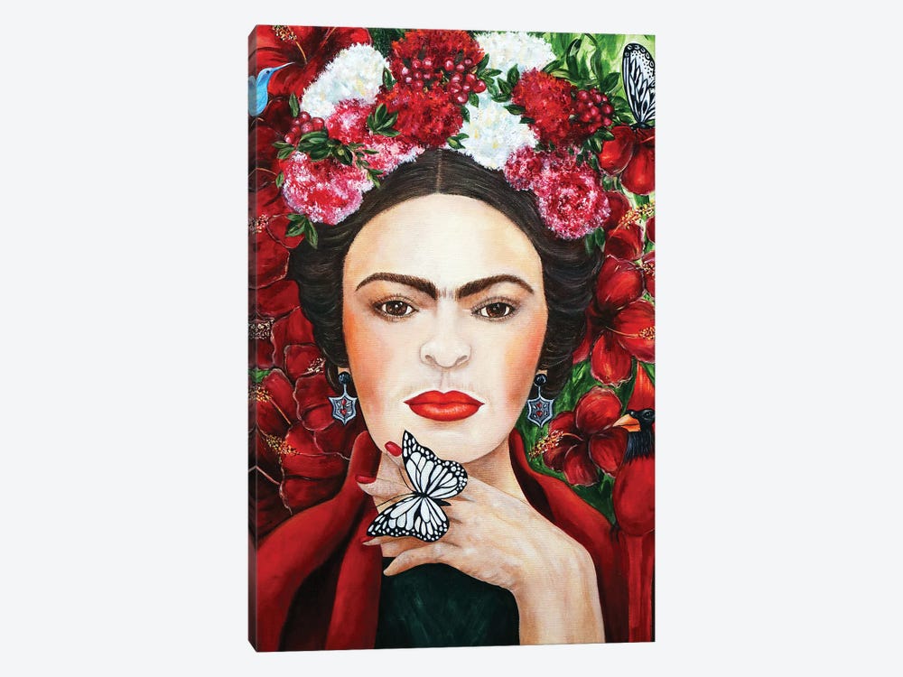 The Passions Of Frida by k Madison Moore 1-piece Canvas Art Print
