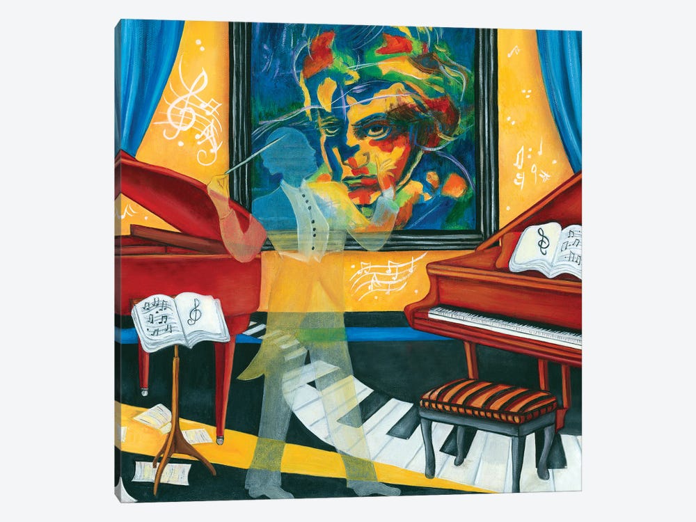 The Spirit Of Beethoven by k Madison Moore 1-piece Canvas Wall Art