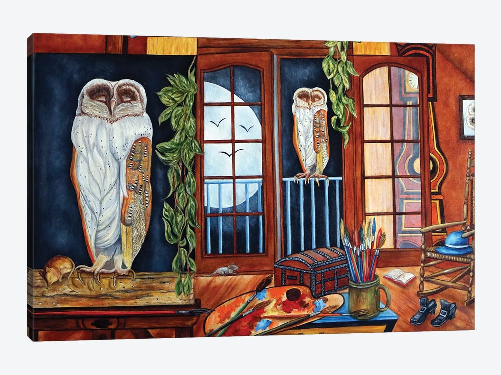 The White Owl by k Madison Moore 1-piece Art Print