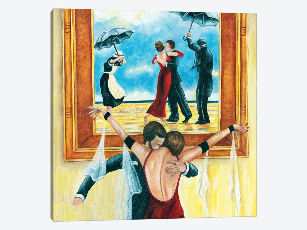When The Butler Sings Everyone Dances by k Madison Moore 1-piece Canvas Artwork