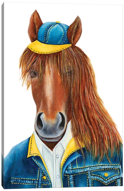 Harry Trotter - The Hipster Animal Gang Canvas Art Print - k Madison Moore