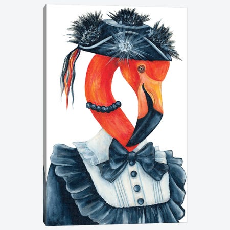 Arabella Swoop - The Hipster Animal Gang Canvas Print #KMM1} by k Madison Moore Canvas Wall Art