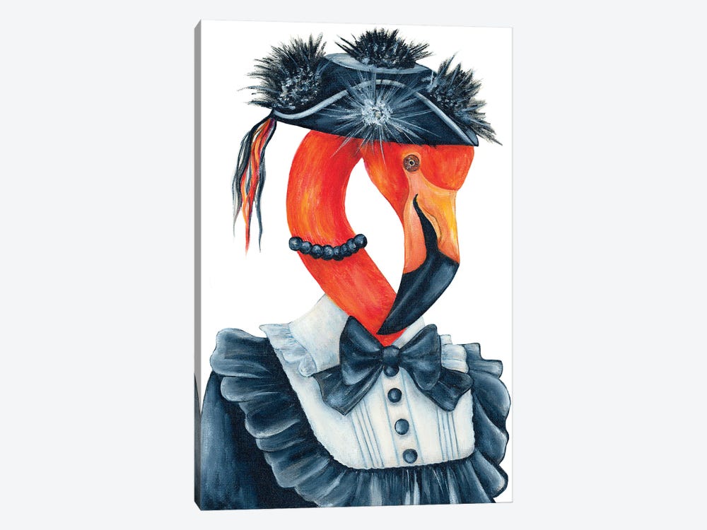 Arabella Swoop - The Hipster Animal Gang by k Madison Moore 1-piece Canvas Print
