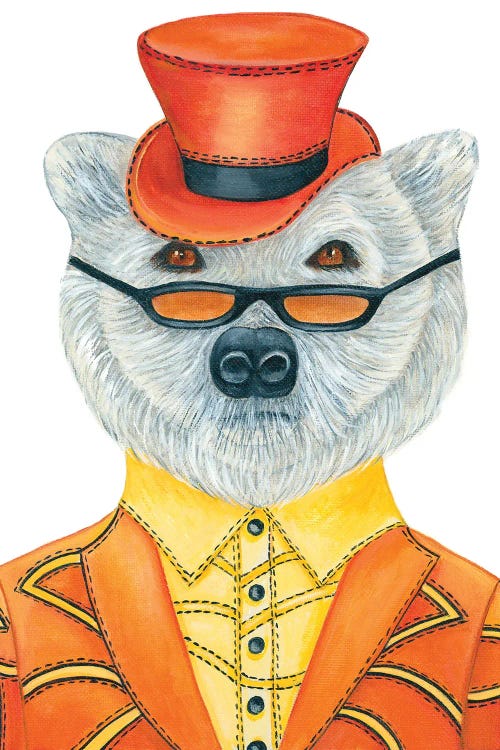 Markie Carnival White Bear - The Hipster Animal Gang