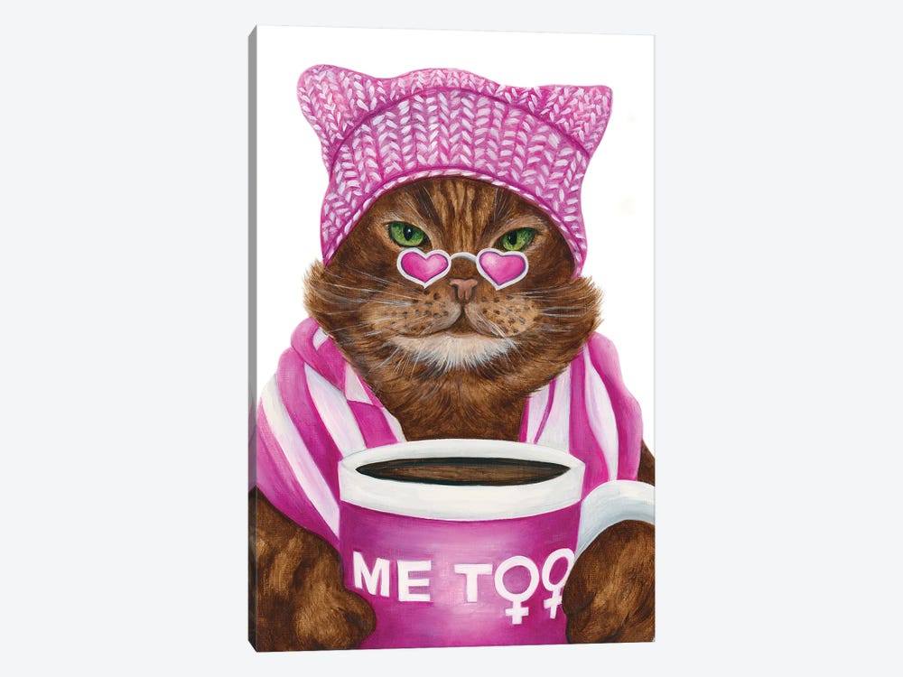 Me Too - The Hipster Animal Gang by k Madison Moore 1-piece Canvas Wall Art