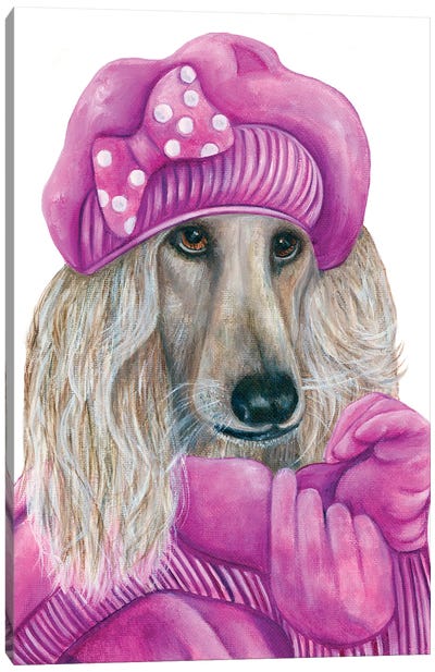 Miss Olivia Chewton John - The Hipster Animal Gang Canvas Art Print - k Madison Moore