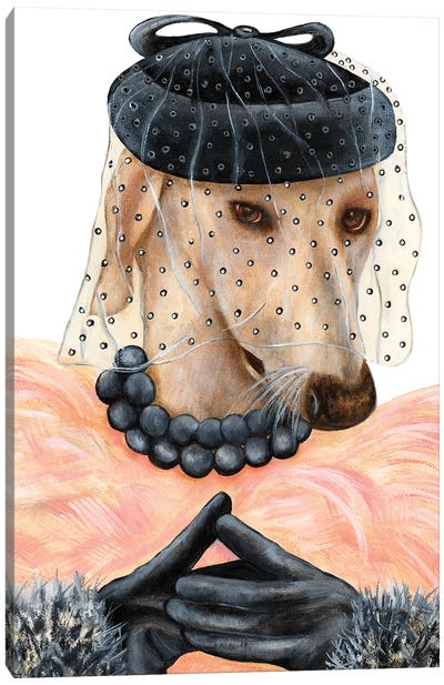 Miss Pendleton - The Hipster Animal Gang Canvas Art Print - k Madison Moore