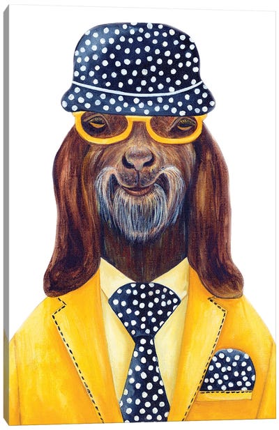 Billie Clinton - The Hipster Animal Gang Canvas Art Print - k Madison Moore