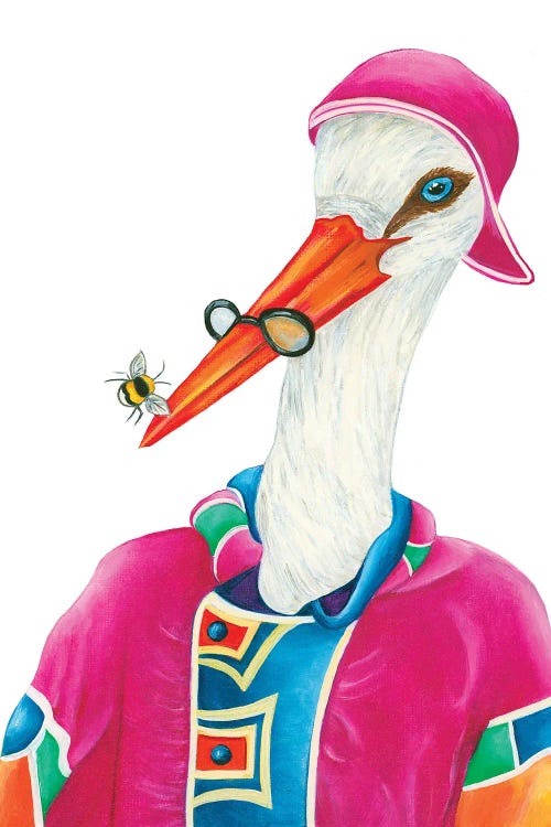 Mr. Stork And Friend - The Hipster Animal Gang