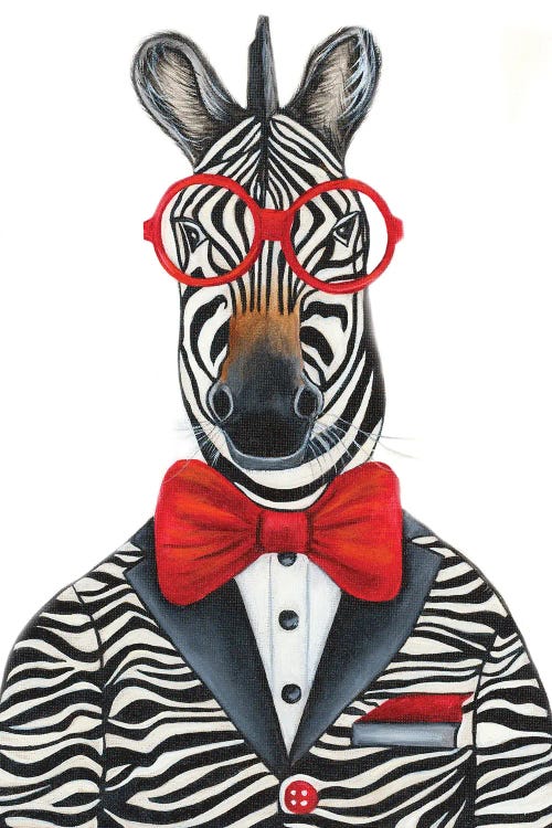 Mr. Zebra Spiffy Dude - The Hipster Animal Gang