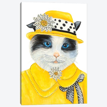Ms Berdie Pearl - The Hipster Animal Gang Canvas Print #KMM53} by k Madison Moore Canvas Print