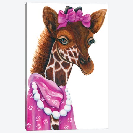 Ms Lily Tower - The Hipster Animal Gang Canvas Print #KMM57} by k Madison Moore Canvas Artwork
