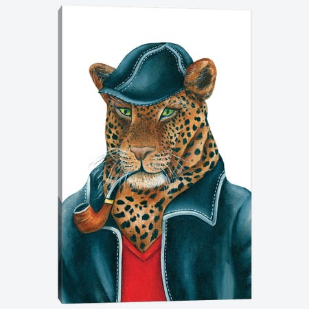 Puff Daddy - The Hipster Animal Gang Canvas Print #KMM70} by k Madison Moore Canvas Art Print