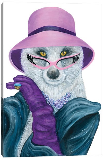 Foxy Lady - Hipster Animal Gang Canvas Art Print - k Madison Moore