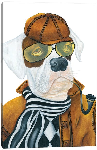 The Boss - Hipster Animal Gang Canvas Art Print - k Madison Moore