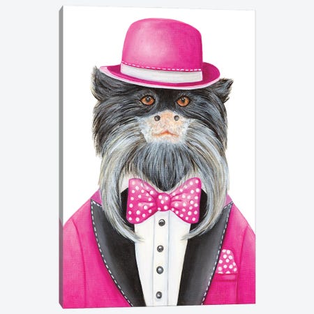 Chester Giggoer - The Hipster Animal Gang Canvas Print #KMM7} by k Madison Moore Canvas Print