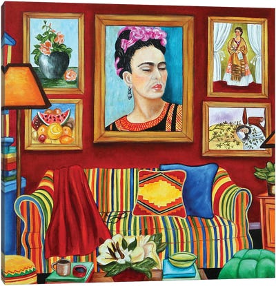 A Haven For Frida Canvas Art Print - k Madison Moore