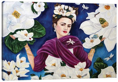 Diego Gave Them To Me Canvas Art Print - Frida Kahlo