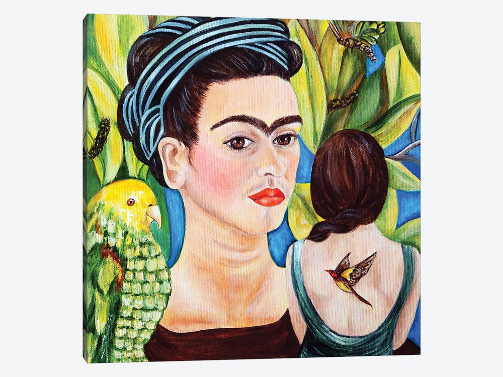Frida And Friends by k Madison Moore 1-piece Canvas Print