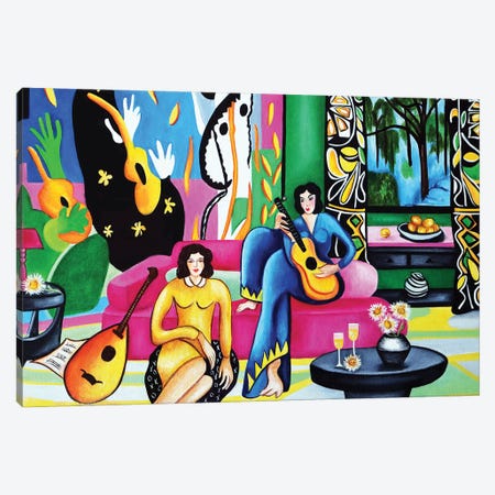 Jammin With Matisse Canvas Print #KMM92} by k Madison Moore Canvas Art Print