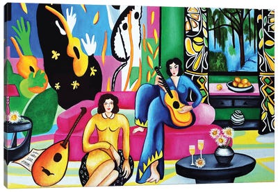 Jammin With Matisse Canvas Art Print - The Cut Outs Collection