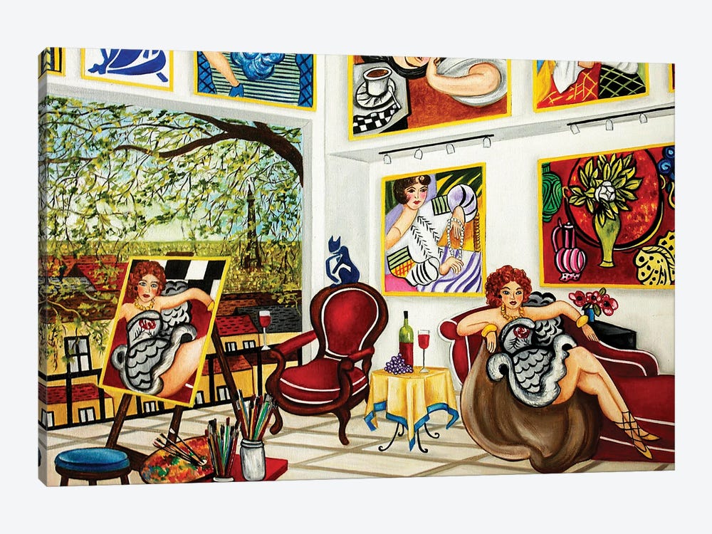 Matisse Paris Studio by k Madison Moore 1-piece Canvas Art