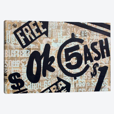 Dollar Signs Canvas Print #KMR2} by Kyle Mosher Canvas Artwork