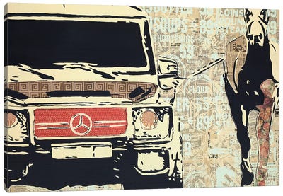 Off To The Races Canvas Art Print - Mercedes-Benz