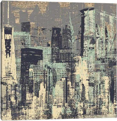 New York, New York Canvas Art Print - Building & Skyscraper Art