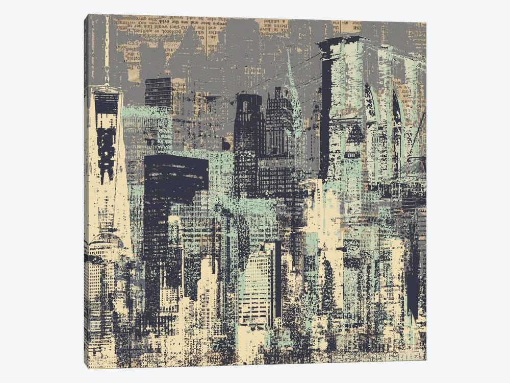 New York, New York by Kyle Mosher 1-piece Canvas Wall Art