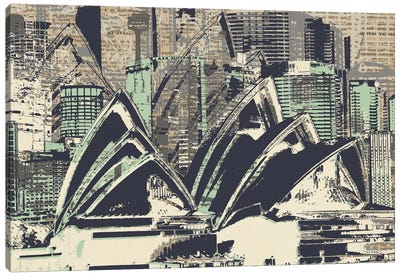Down Under Canvas Art Print - Sydney Opera House