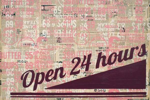 Vintage Kitchen Posters: Late Nights Early Mornings by Kyle Mosher