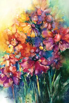 Floral Jubilee II Canvas Art Print by Kathy Morton Stanion | iCanvas