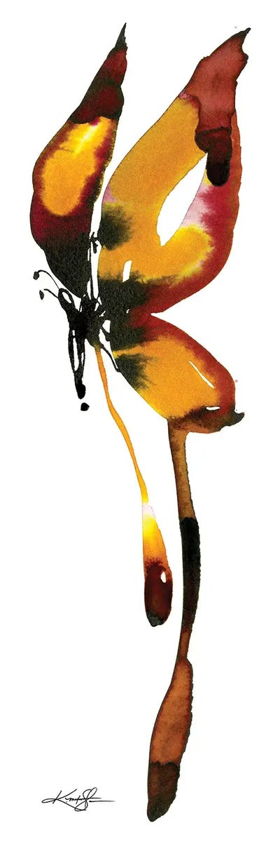 Butterfly Zen X by Kathy Morton Stanion multi panel art