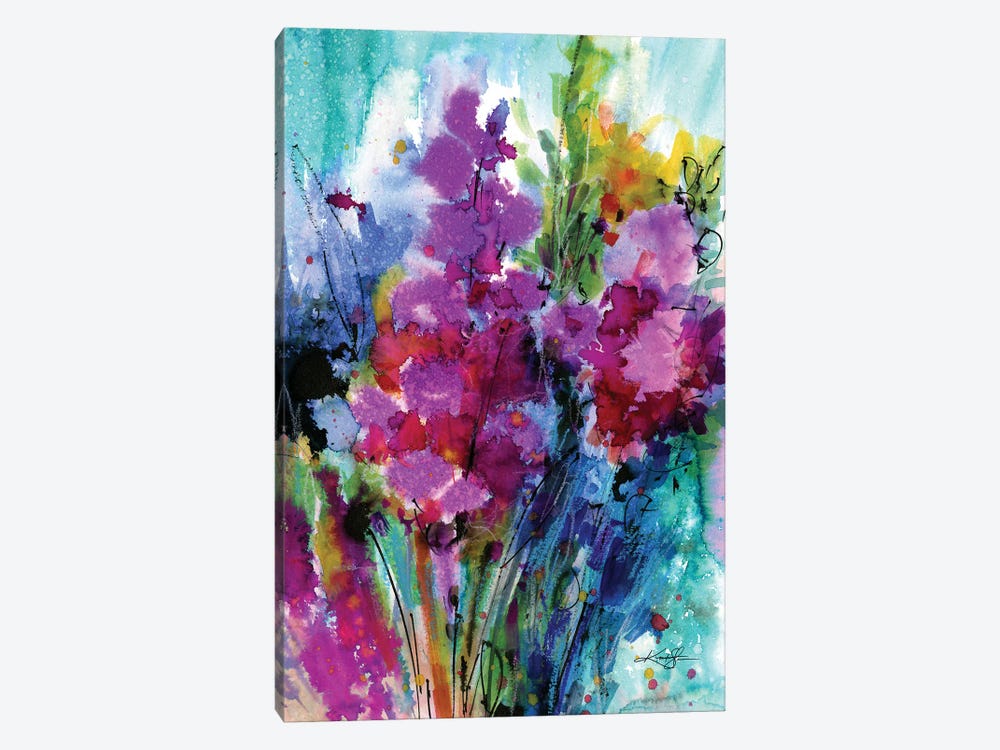 Dancing Among The Blooms II by Kathy Morton Stanion 1-piece Canvas Print