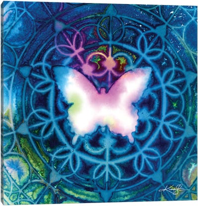 Butterfly Impressions II Canvas Art Print - Kathy Morton Stanion