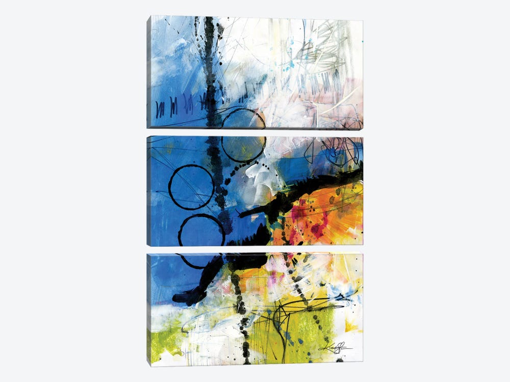 Abstract Composition VII by Kathy Morton Stanion 3-piece Canvas Print